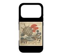 Cat Yarn Tsunami Japanese Wave Knitting Fantasy Village Case for iPhone 17 Pro
