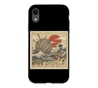 Cat Yarn Tsunami Japanese Wave Knitting Fantasy Village Case for iPhone XR