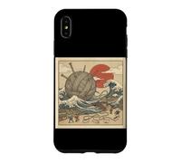 Cat Yarn Tsunami Japanese Wave Knitting Fantasy Village Case for iPhone XS Max