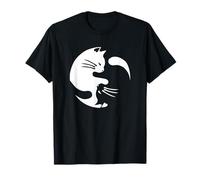 Cat Yin Yang Peace Loving Interconnected T-Shirt Gift Idea T-Shirt