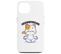 Cat Yoga Funny Meowditation Case for iPhone 13