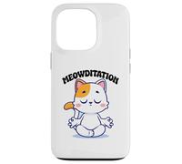Cat Yoga Funny Meowditation Case for iPhone 13 Pro