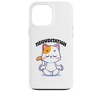 Cat Yoga Funny Meowditation Case for iPhone 13 Pro Max