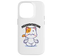 Cat Yoga Funny Meowditation Case for iPhone 14 Pro