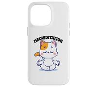 Cat Yoga Funny Meowditation Case for iPhone 14 Pro Max