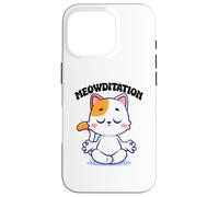 Cat Yoga Funny Meowditation Case for iPhone 16 Pro