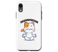 Cat Yoga Funny Meowditation Case for iPhone XR