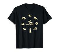 Cat Yoga Sport in the Circle Namaste Meow Cute Yoga Class T-Shirt