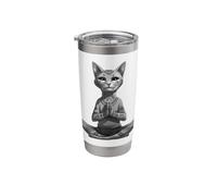 Cat Yoga Stainless Steel Insulated Tumbler