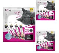 Cat Yoghurt Lickable Treats (75 Pack) Mixed Variety - Chicken, Salmon,