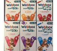 Cat Yoghurt Treats Lick-e-Lix & Lick-e-Puds Variety Pack (Pack of 6)