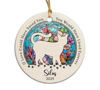 Cat You Would Have Lived Forever Xmas Hanging Ornament Beautiful Tree Decorations Decorative Xmas Pendant For Keepsake Party Home Decor