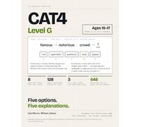 CAT4 Level G Practice Book: Years 11-12, Ages 15-17: 648 Questions, Every Option Explained: Eight Types Taught, Three Full 168-Question Mock Tests - ... Spatial Reasoning (Calibrated Practice: CAT4)
