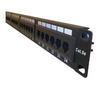 Cat5E Cat 5E RJ45 Economy Patch Panel Rack Mountable 24 Port