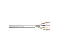 DIGITUS 100 m Cat 5e Network Cable - U-UTP Simplex - BauPVO Eca - PVC Jacket - 100 MHz Copper AWG 24/1 - PoE Compatible - LAN Cable Installation Cable Ethernet Cable - Grey