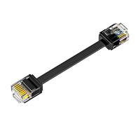 Cat6 Flat Ethernet Short Cable Rj45 Boot Cord Networking Connector Cat6 Networking Cable Management for Router Under Desk Ethernet Wire