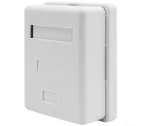 CAT6 for surface Mount Box Single Port RJ45 Jack White CAT6 for