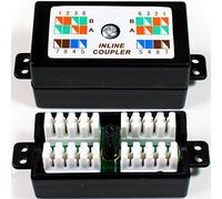 CAT6 IDC 4 Pair/8 Way Junction Box 8P8C - Inline Cable Coupler - Terminal Socket - Loops