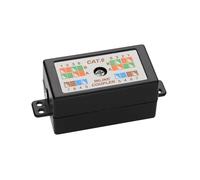 CAT6 Inline Punch Down Coupler for LAN Cables Krone Termination Black