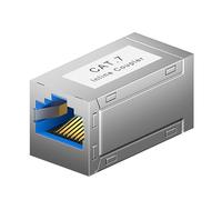 Cat6A Cat7 RJ45 Ethernet Connector Shielded Network Coupler 10Gbps Data Transfer FTP Protection Metal Housing High Bandwidth Network Coupler