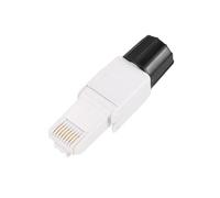Cat6a No-hitting Crystal Head UTP Computer Plug Unshielded Crystal Head, Tool-free Crimping