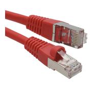 Cat6A SSTP LSZH RJ45 Network Ethernet Patch 10 Gigabit Cable 0.5m Red