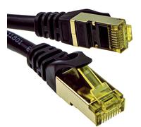 kenable CAT7 600Mhz 10Gig F/FTP Shielded RJ45 Network Ethernet Cable 1m Black