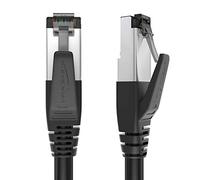 CAT8 Ethernet cable - 1.8m - Internet, patch & network cable with break-proof design & lightning-fast bit rates of 40Gbps (CAT8.1, ideal for Gaming/PS5/Xbox/Switch, RJ45 plug, black) - by CableDirect