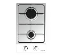 CATA GI 3002 BK Gas hob Stainless steel 2 gas burners Electronic ignition Cast iron grate Prepared for natural gas Power 4kW Width 30 cm