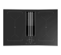 Cata ICONFXP75DDS - Stainless Steel/Black 77cm Induction Hob - Built-in Extractor