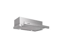 Cata Telescopic Cooker Hood Extender 600 with 2 levels of extraction Mechanical Control Panel Extra Quiet Motor Easy Installation System LED Strip Width 60 cm Stainless Steel