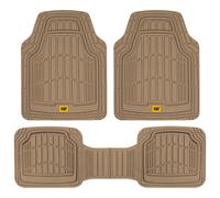 catA ToughRide Heavy-Duty 3 Piece Rubber All Season Floor Mats for car