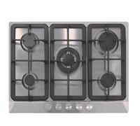 Cata UBGHDFFJ70.1 70cm Stainless 5 Burner Nat Gas Hob Cast Iron Pan Stands