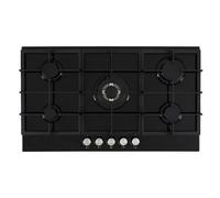 Cata UBGOG901BK 90cm Black Glass 5 Burner Nat Gas Hob