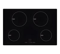 Cata UBIND77F 77cm Black 4 Zone Induction Hob Slider Controls