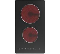 Cata UBTC30FLC - Black 30cm Domino Ceramic Hob - 13 amp plug in 2 Cooking Zones