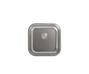 Cata | Undercounter Kitchen Sink | 1 Bowl | Model CBP 40-40 /A | Square Bucket | Installation on 50 cm Cabinet | Depth of 20 cm | Stainless Steel