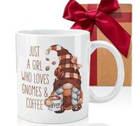 CATABUBU Funny Coffee Gnomes Mug Coffee Bar Gift - Who Loves Gnomes Novelty Birthday Christmas Thanksgiving Gifts for Women, Her, Friends, Coworkers, Wife, Mom, Daughter, Sister, Aunt-240