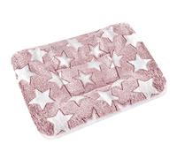 catadog Small Animal Bed Mat, Soft & Warm, Suitable for Guinea Pig, Hamster, Rabbit, Rat and Bearded Dragon (XX-Large(19.7''x15.7''), Star Red)