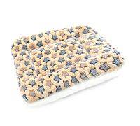 catadog Small Animal Bed Mat, Soft & Warm, Suitable for Guinea Pig, Hamster, Rabbit, Rat and Bearded Dragon (XX-Large(19.7''x15.7''), Star Brown)