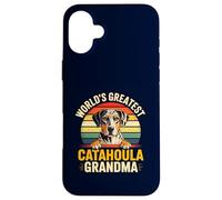 Catahoula Grandma Worlds Greatest Leopard Dog Retro Case for iPhone 16 Plus