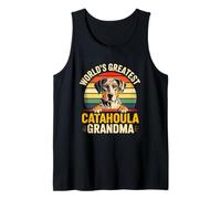 Catahoula Grandma Worlds Greatest Leopard Dog Retro Tank Top