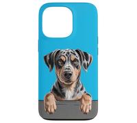 Catahoula Leopard Dog Cute Funny Peeking Puppy Case for iPhone 13 Pro