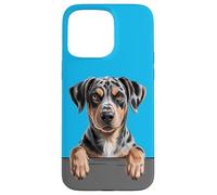 Catahoula Leopard Dog Cute Funny Peeking Puppy Case for iPhone 15 Pro Max