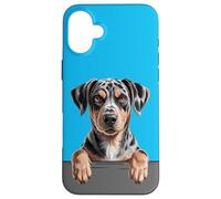 Catahoula Leopard Dog Cute Funny Peeking Puppy Case for iPhone 16 Plus