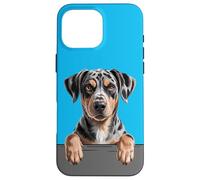 Catahoula Leopard Dog Cute Funny Peeking Puppy Case for iPhone 16 Pro Max