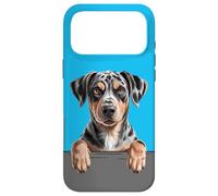 Catahoula Leopard Dog Cute Funny Peeking Puppy Case for iPhone 17 Pro Max
