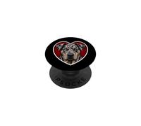 Catahoula Leopard Dog Heart PopSockets Adhesive PopGrip