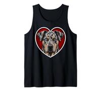 Catahoula Leopard Dog Heart Tank Top