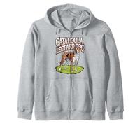 Catahoula Leopard Dog Line Art Design Zip Hoodie
